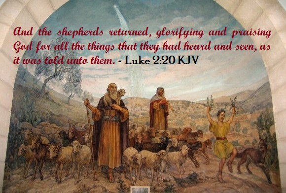 Luke 2.20 KJV | For You