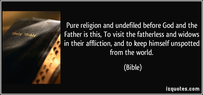 pure religion in the bible